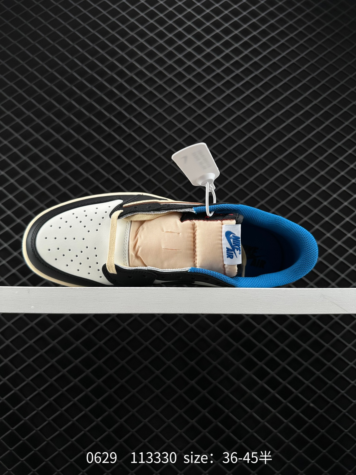 Fragment Design x Travis Scott x Nike Air Jordan 1 Low OG SP”Military Blue”